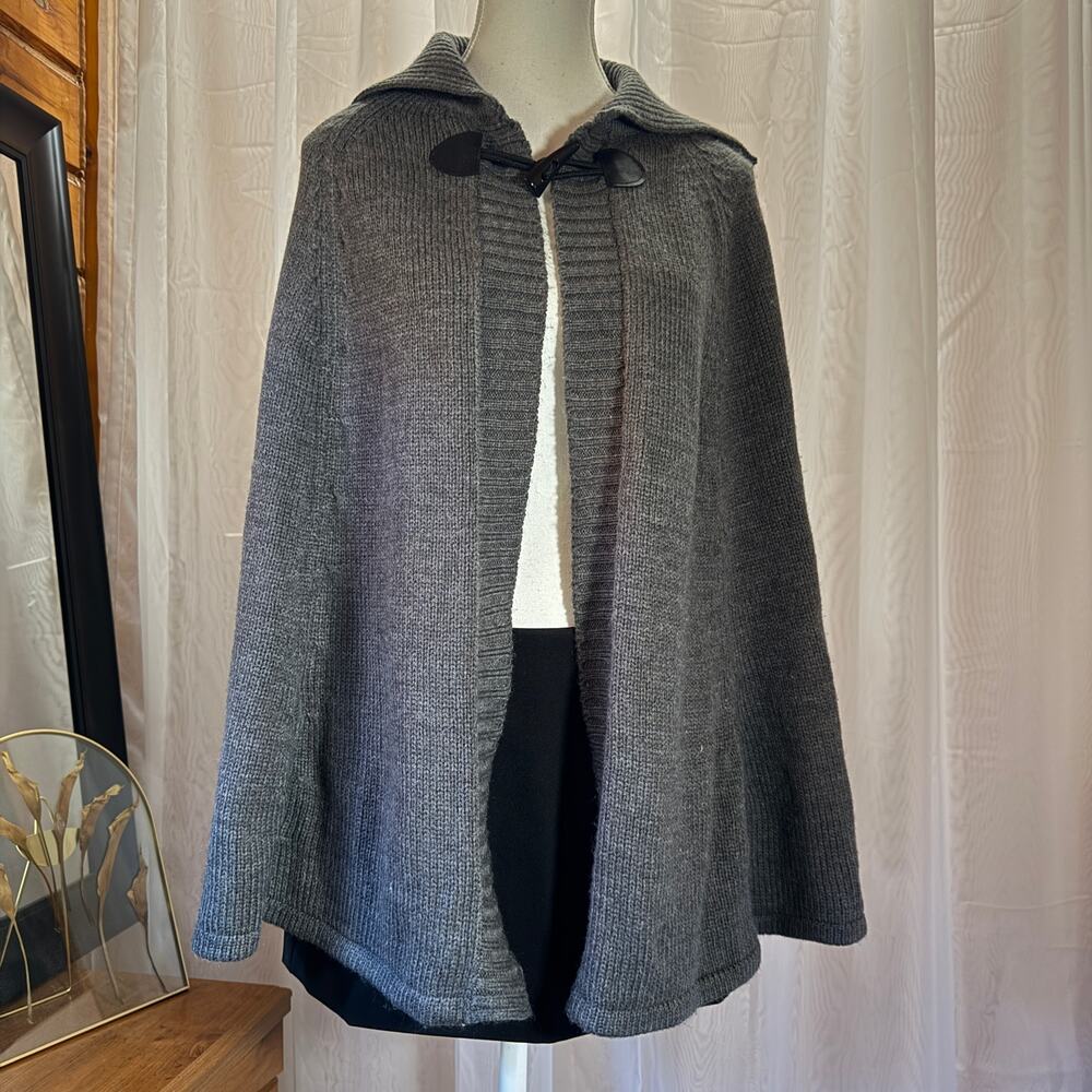 Ny & Co. Gray Cape One Size 100% Acrylic
